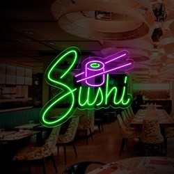 Mostrar detalles de Neón para Restaurante de Sushi Imagen de Neón para Restaurante de Sushi