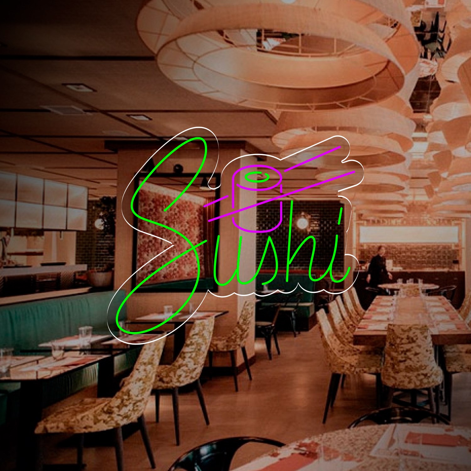 Immagine di Neon per ristorante "Sushi"