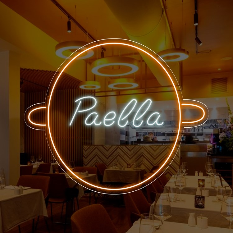 Immagine di Neon per ristorante "Paella"