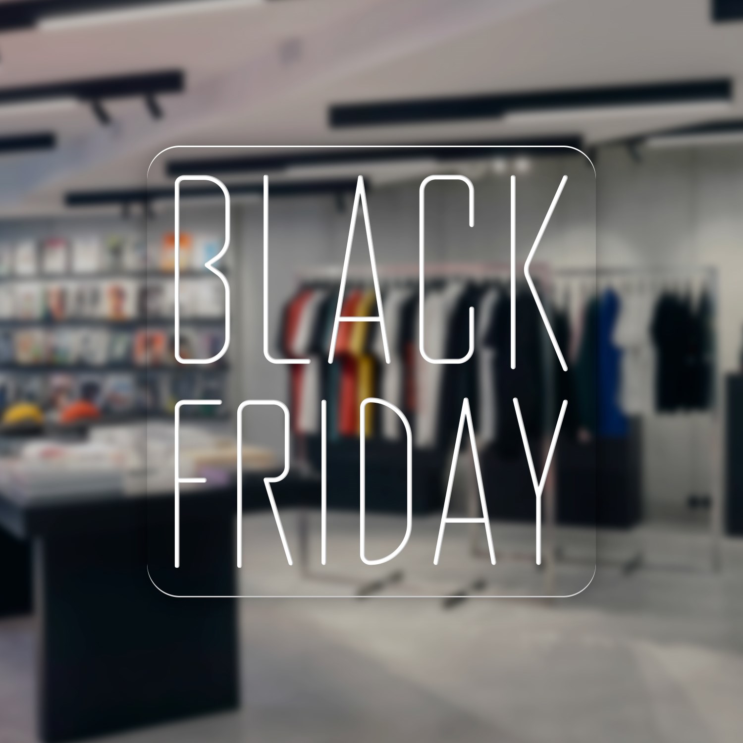 Bild von Neon für "Black Friday" 2