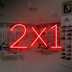 Show details for 2X1 Neon Sign Picture of 2X1 Neon Sign