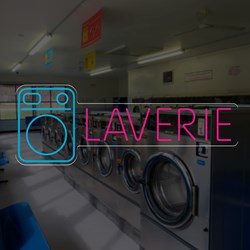 Zeige Details für Neón "Lavandería" FRANCIA Bild von Neón "Lavandería" FRANCIA