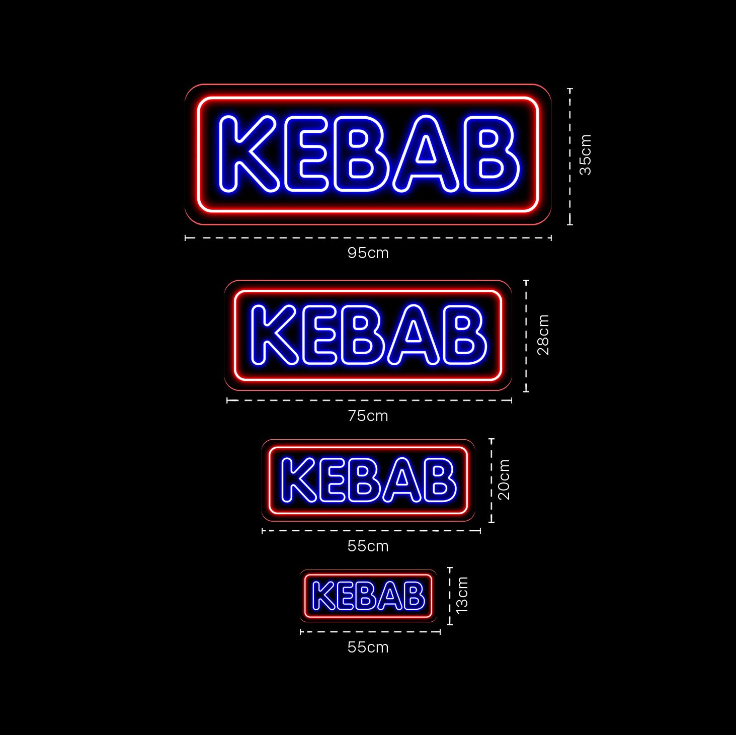 Imagem de Néon para restaurante Kebab