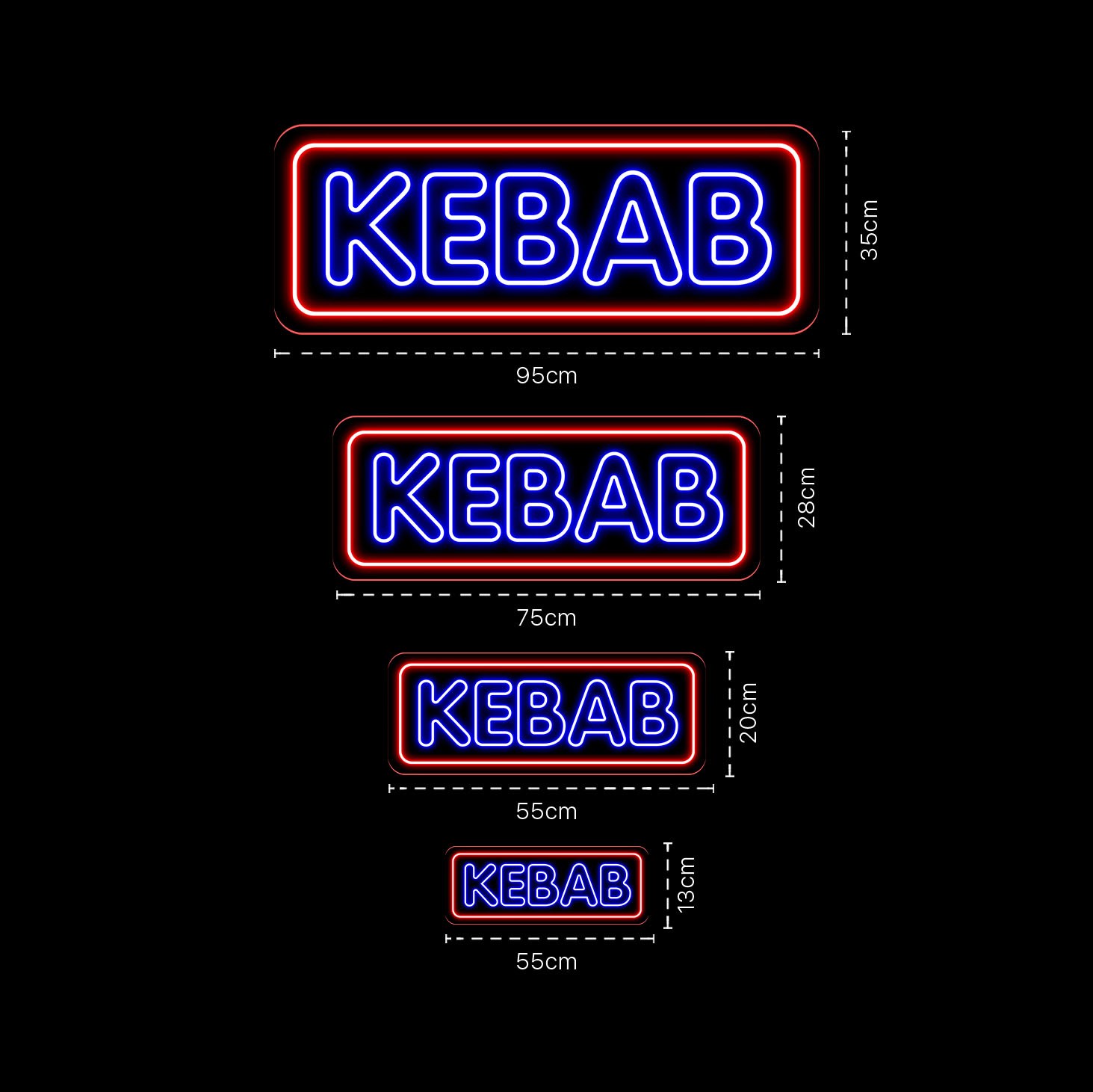 Imagen de Neón para Restaurante de Kebab