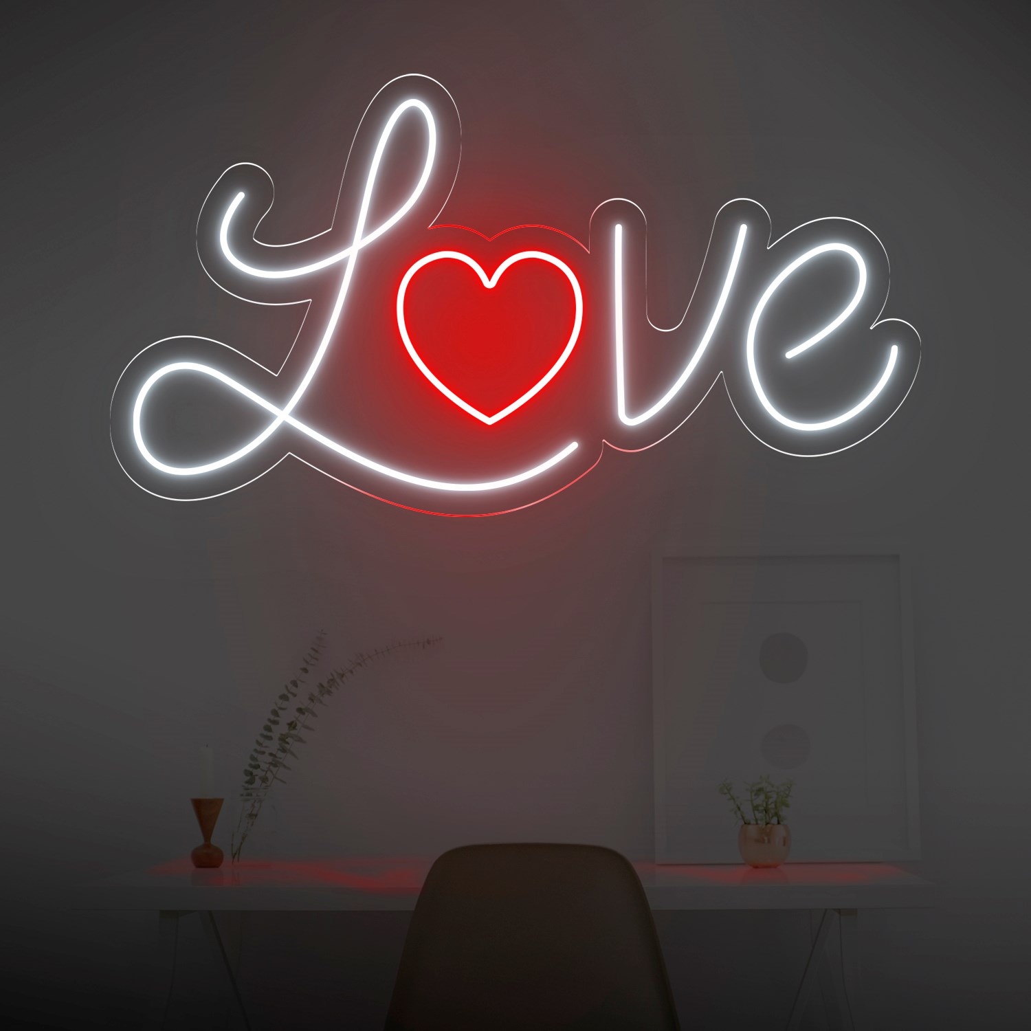 Bild von Günstige Neon "Love Herz"