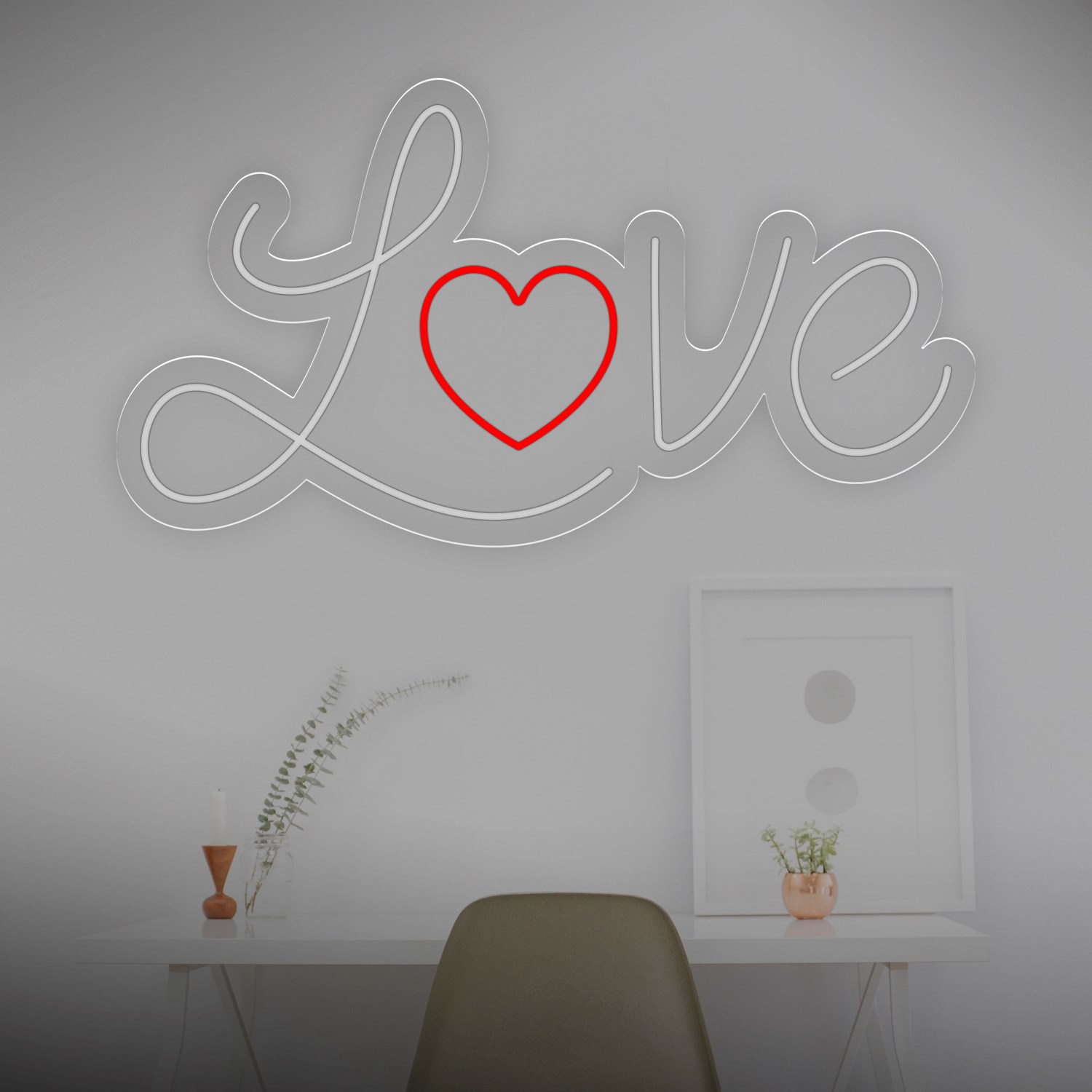 Bild von Günstige Neon "Love Herz"