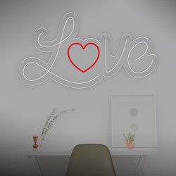 Zeige Details für Günstige Neon "Love Herz" Bild von Günstige Neon "Love Herz"
