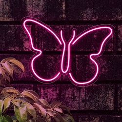 Show details for Simple Butterfly Neon Sign Picture of Simple Butterfly Neon Sign