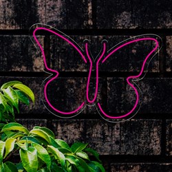 Show details for Simple Butterfly Neon Sign Picture of Simple Butterfly Neon Sign