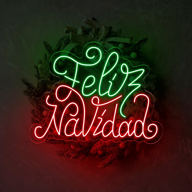 Immagine di Neon Natalizio "Feliz Navidad" 3