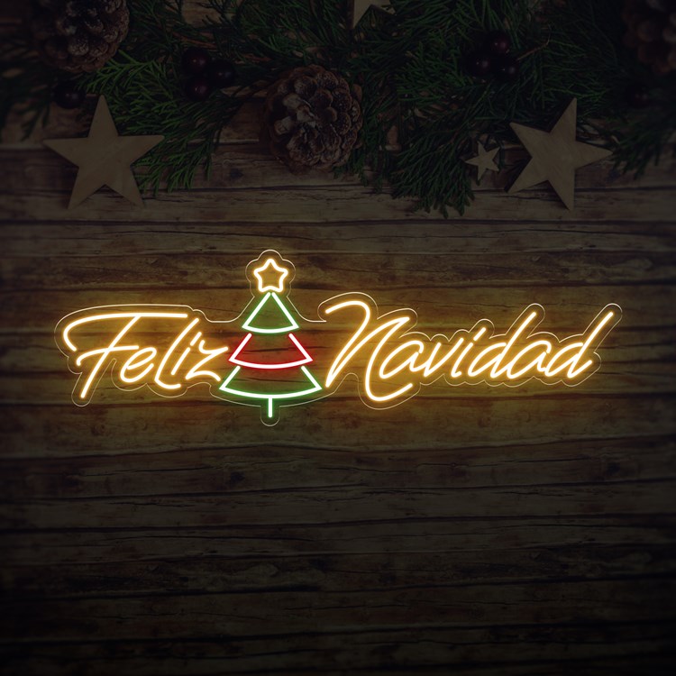 Immagine di Neon Natalizio "Feliz Navidad" 4