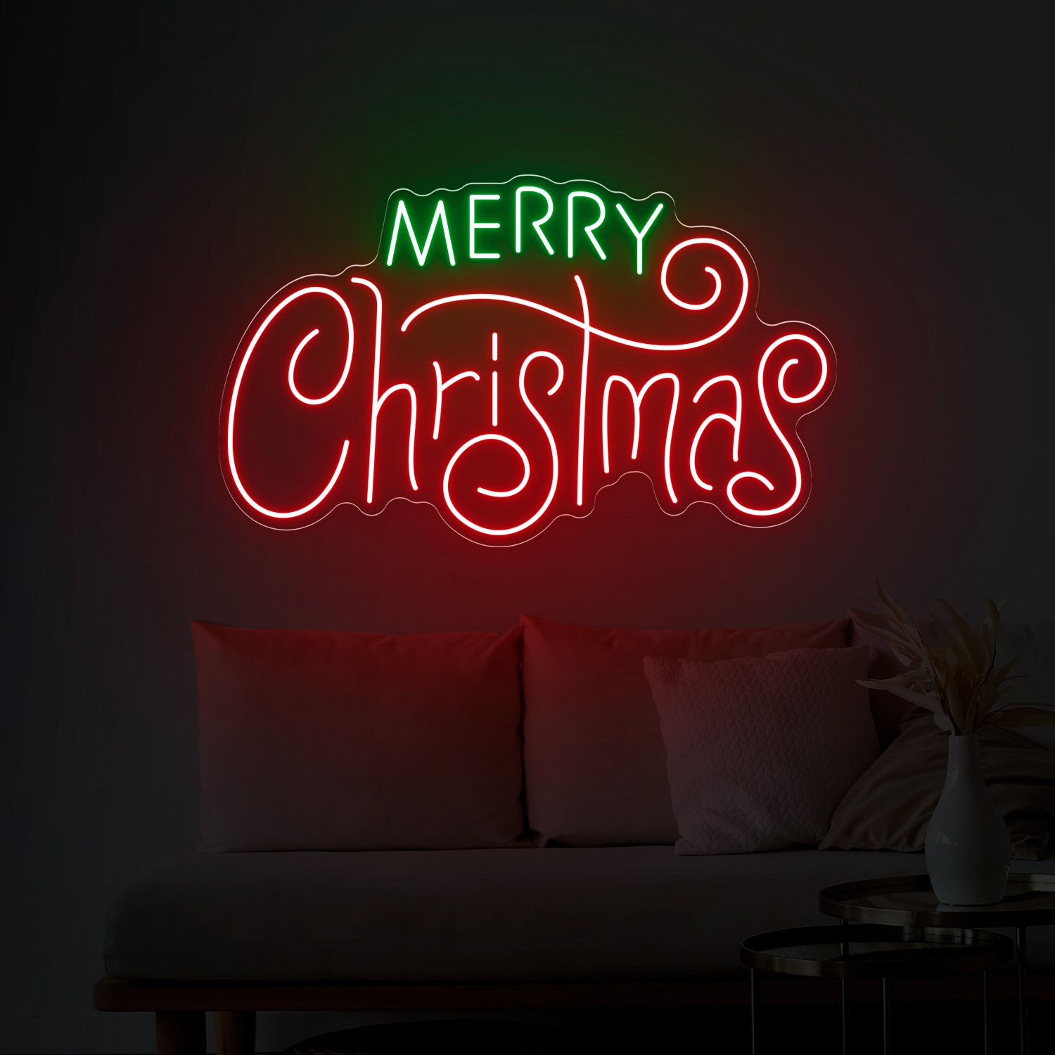 Bild von Weihnachten Neon "Merry Christmas"