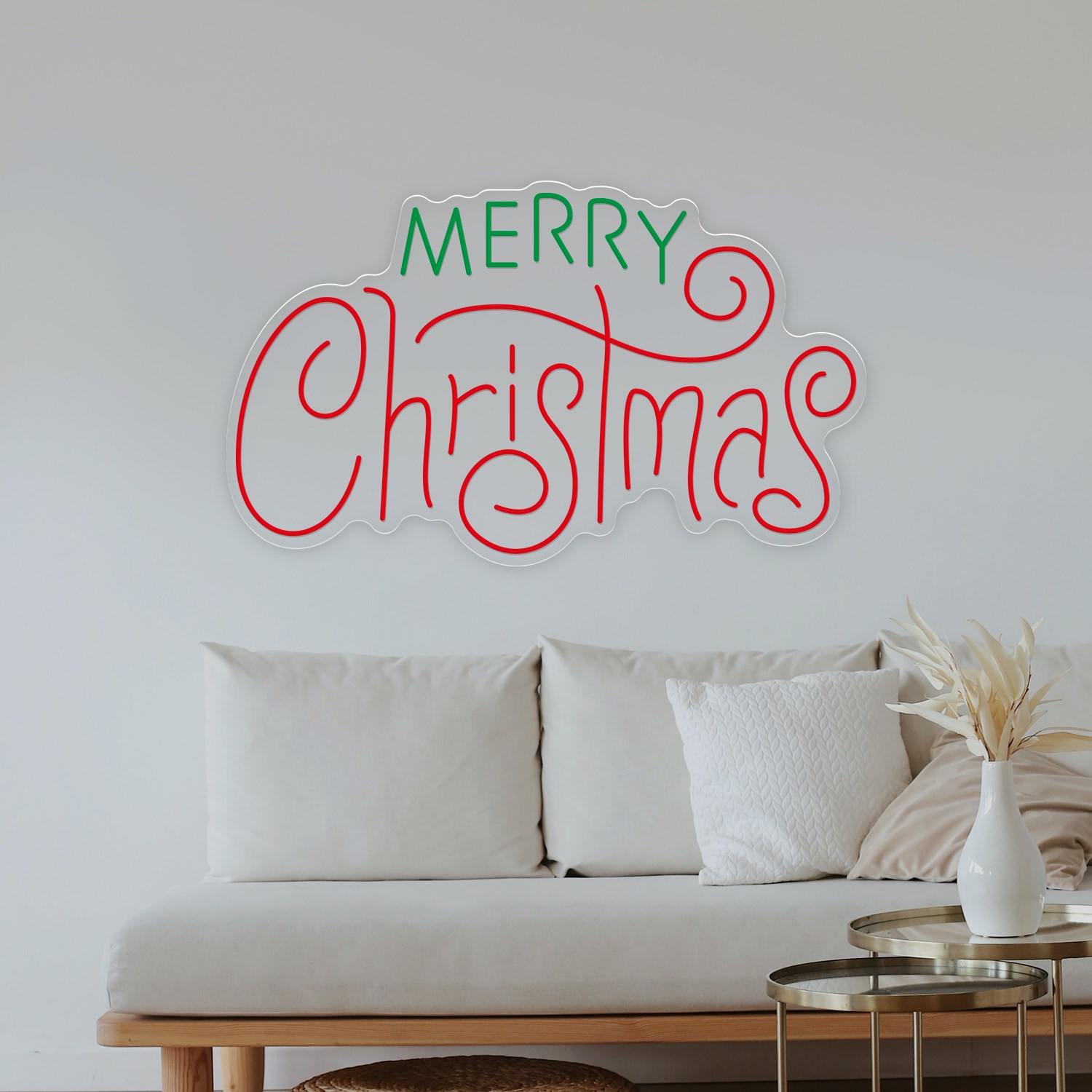 Bild von Weihnachten Neon "Merry Christmas"