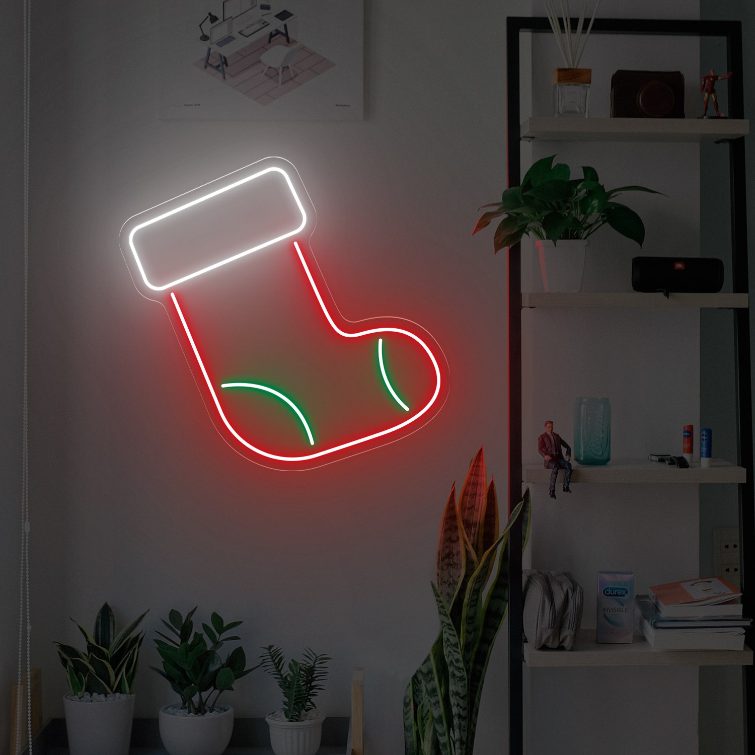 Picture of Christmas Boot Neon Sign