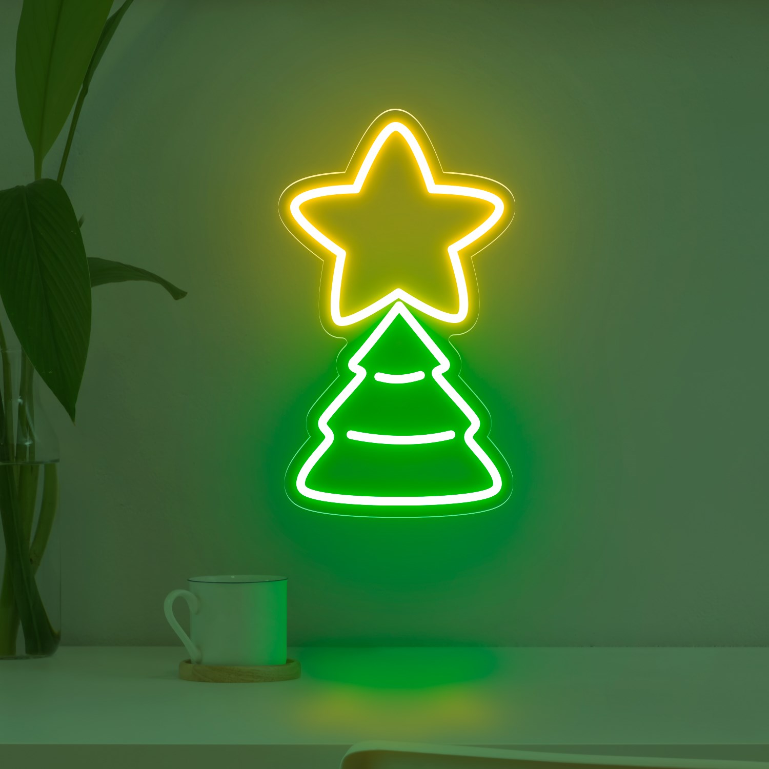 Picture of Cute Christmas Tree Neon Sign