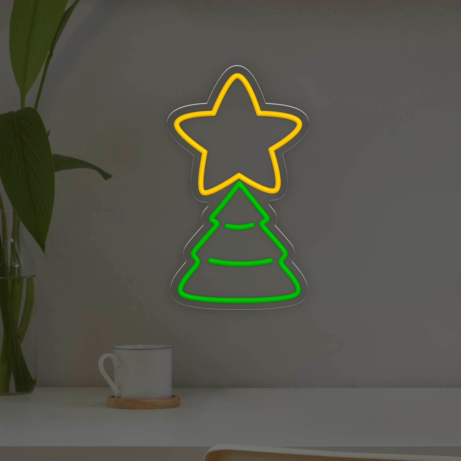 Picture of Cute Christmas Tree Neon Sign