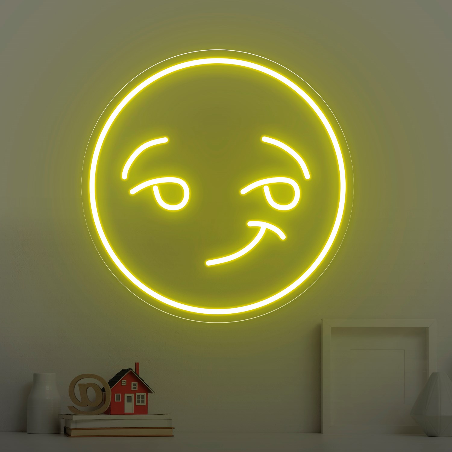 Bild von Günstige Neon Emoji Wink