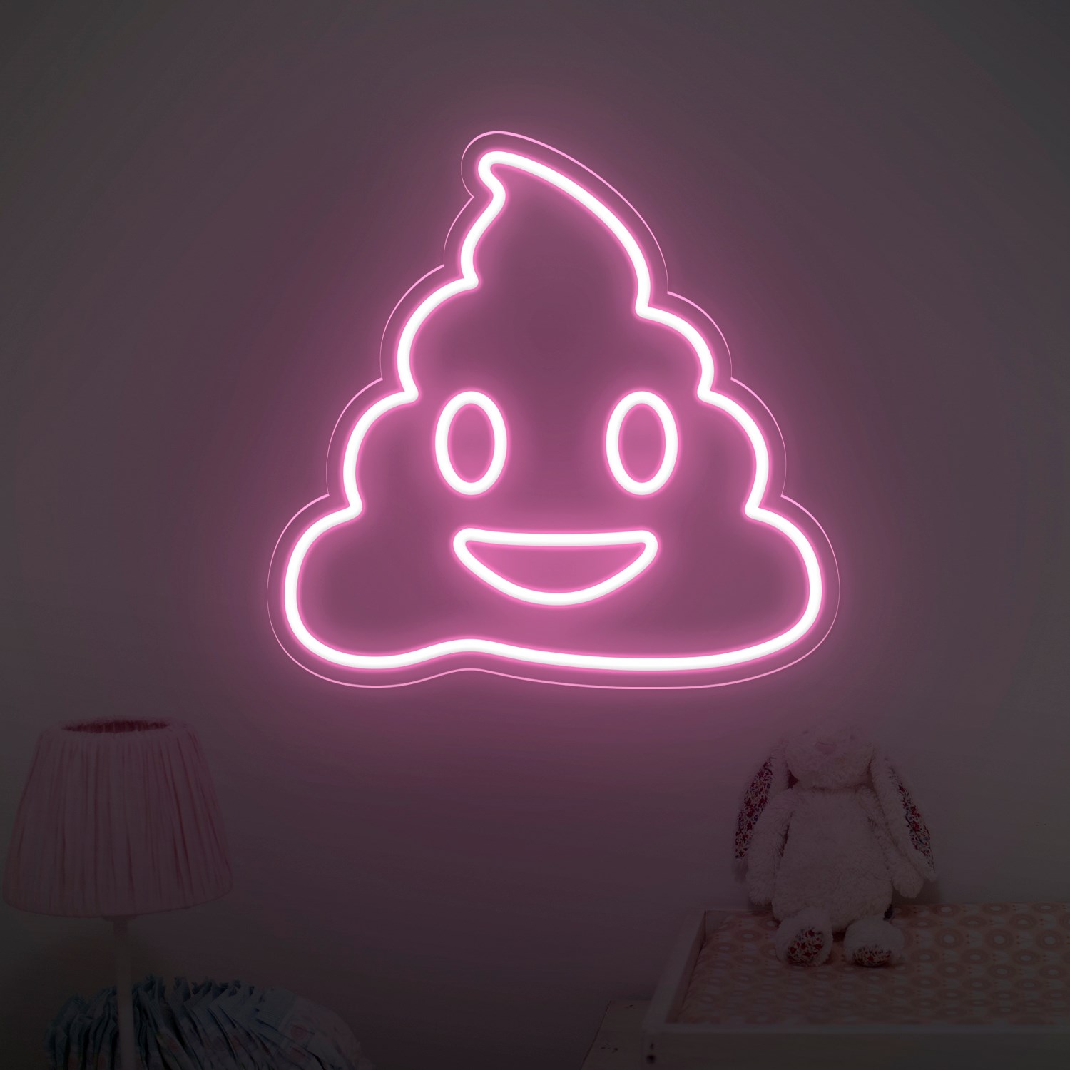 Picture of Poop Emoji Neon Sign