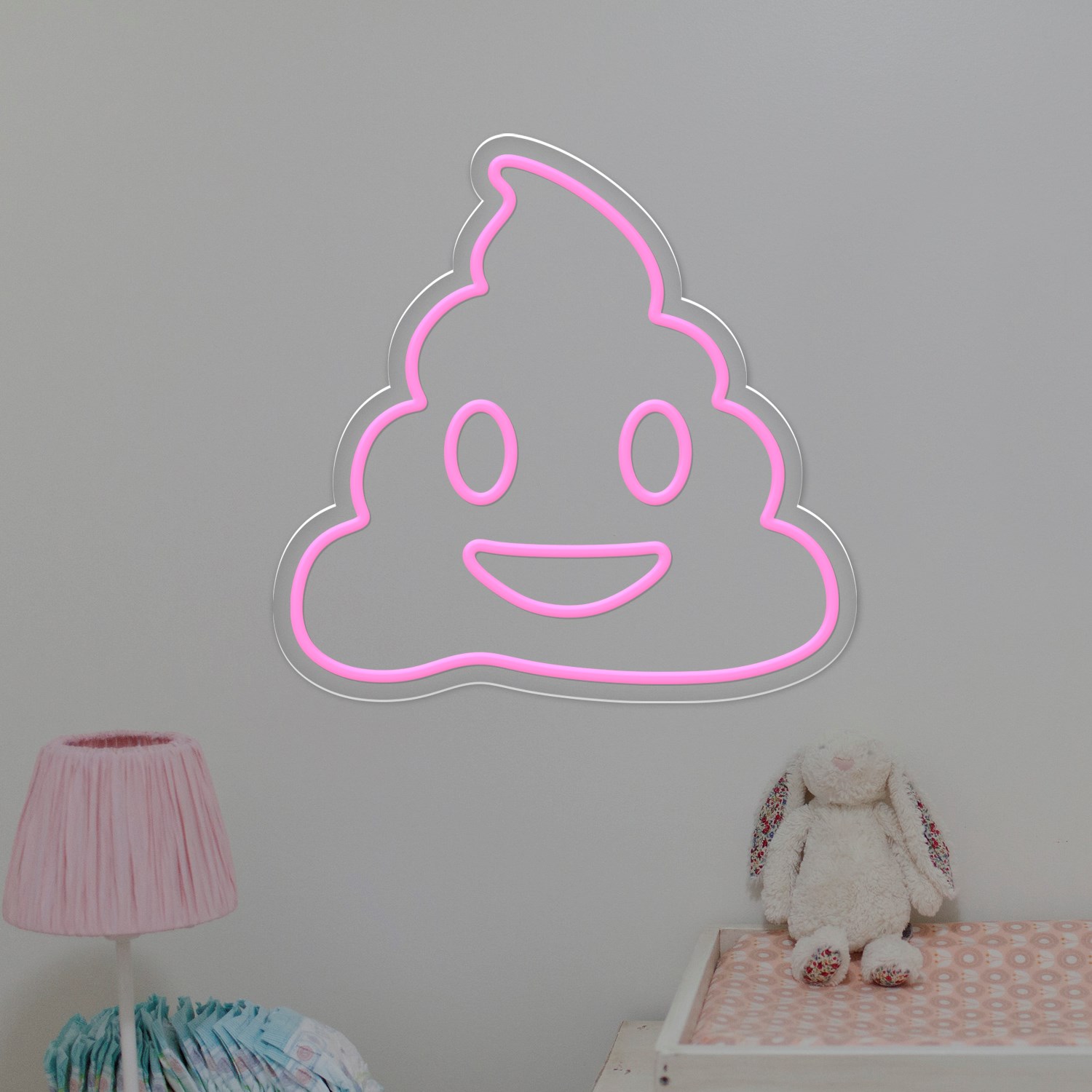 Picture of Poop Emoji Neon Sign