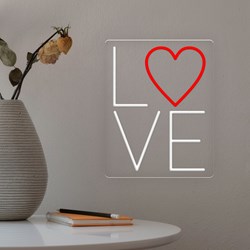 Mostrar detalles de Neón Barato LOVE Cuadrado Imagen de Neón Barato LOVE Cuadrado