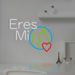 Zeige Details für Neon für den Valentinstag "Eres Mi Mundo" Bild von Neon für den Valentinstag "Eres Mi Mundo"