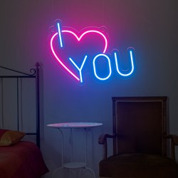 Mostrar detalles de Neón para San Valentín "I Love You" Imagen de Neón para San Valentín "I Love You"