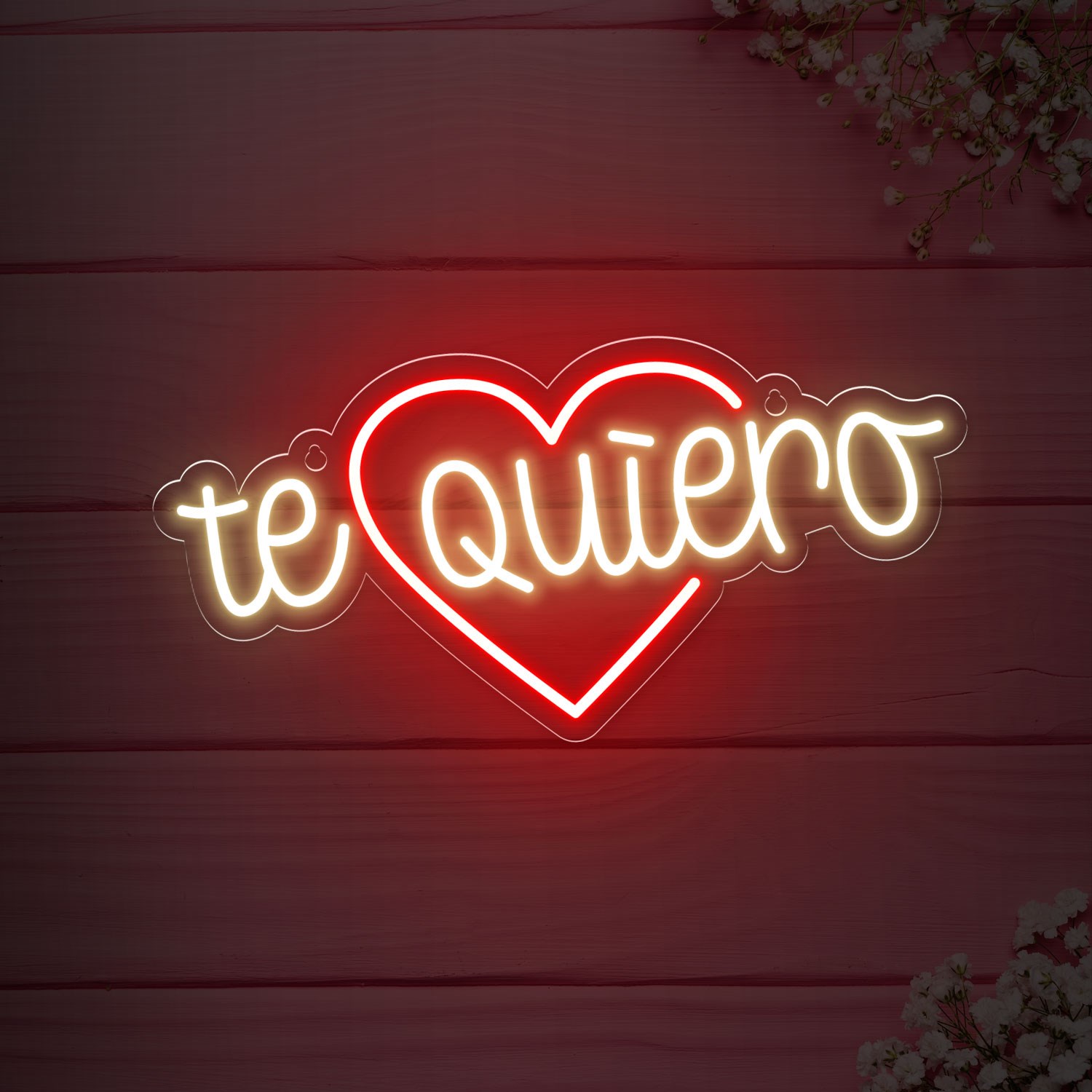 Neón para San Valentín Te Quiero Letras y Carteles de Neón Personalizados  Online. Oh! My Neon, donde Comprar Letreros de Neón Personalizados  Flexibles y Baratos