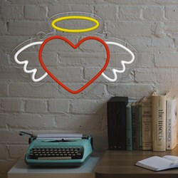 Mostrar detalles de Neón para San Valentín Corazón Angelical Imagen de Neón para San Valentín Corazón Angelical