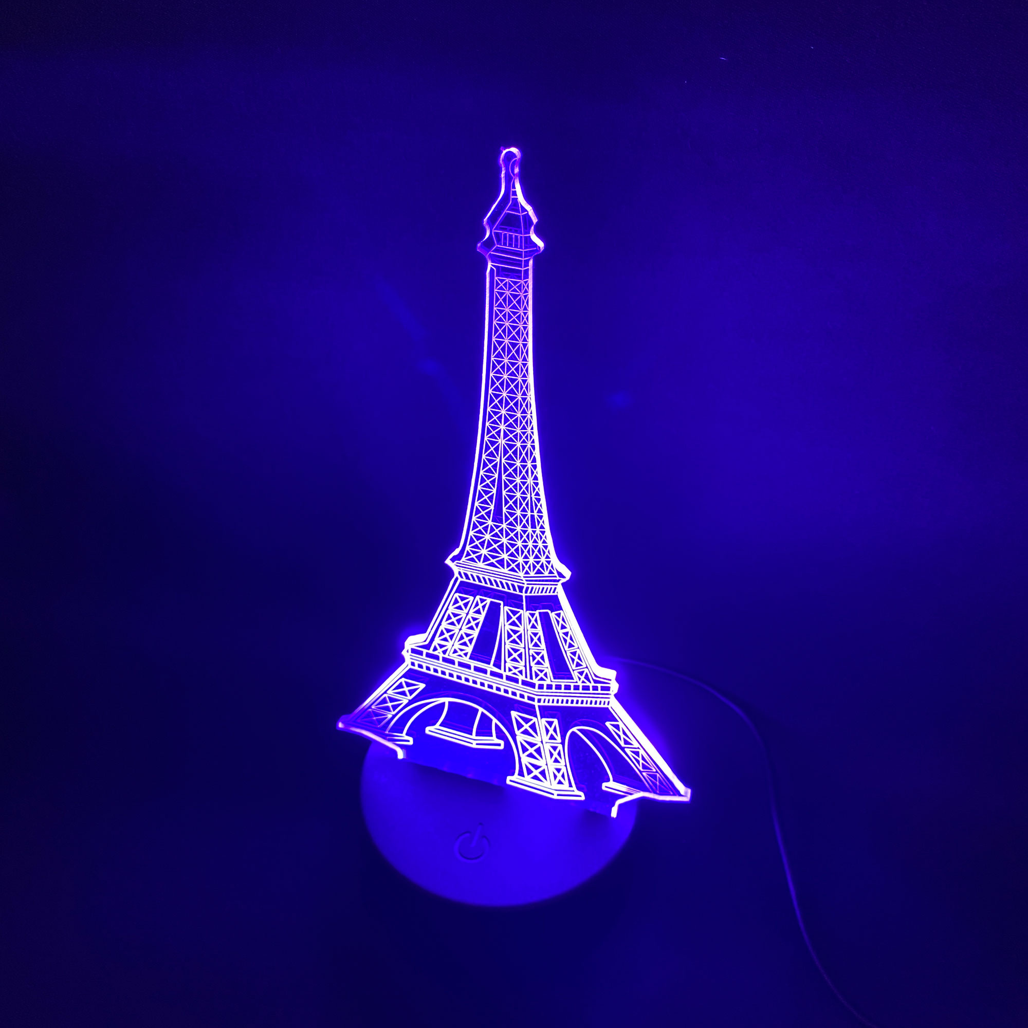 Lampe 3D Tour Eiffel Letras y Carteles de Neón Personalizados