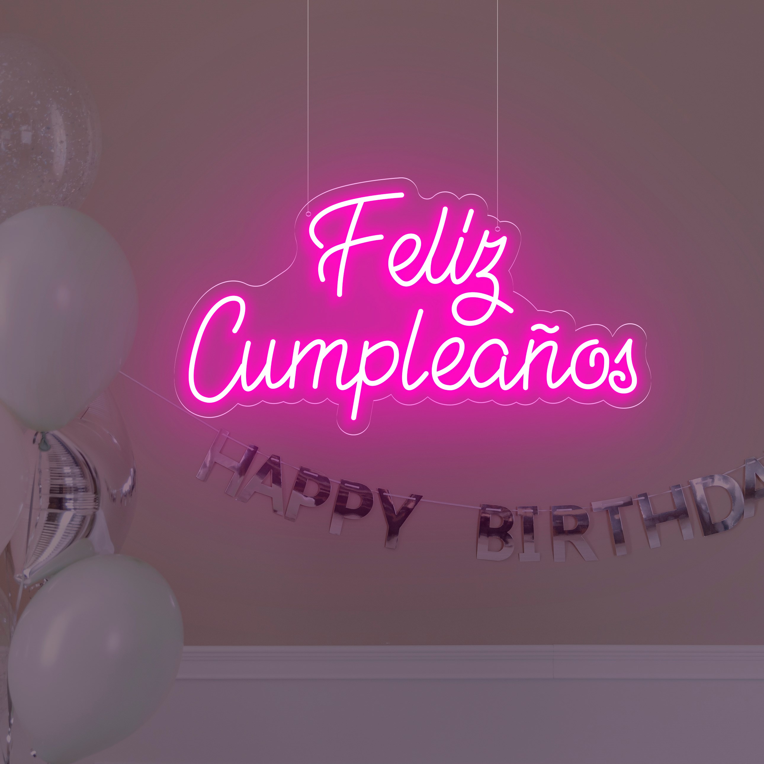 Neon Feliz Cumpleaños #1 Letras y Carteles de Neón Personalizados ...