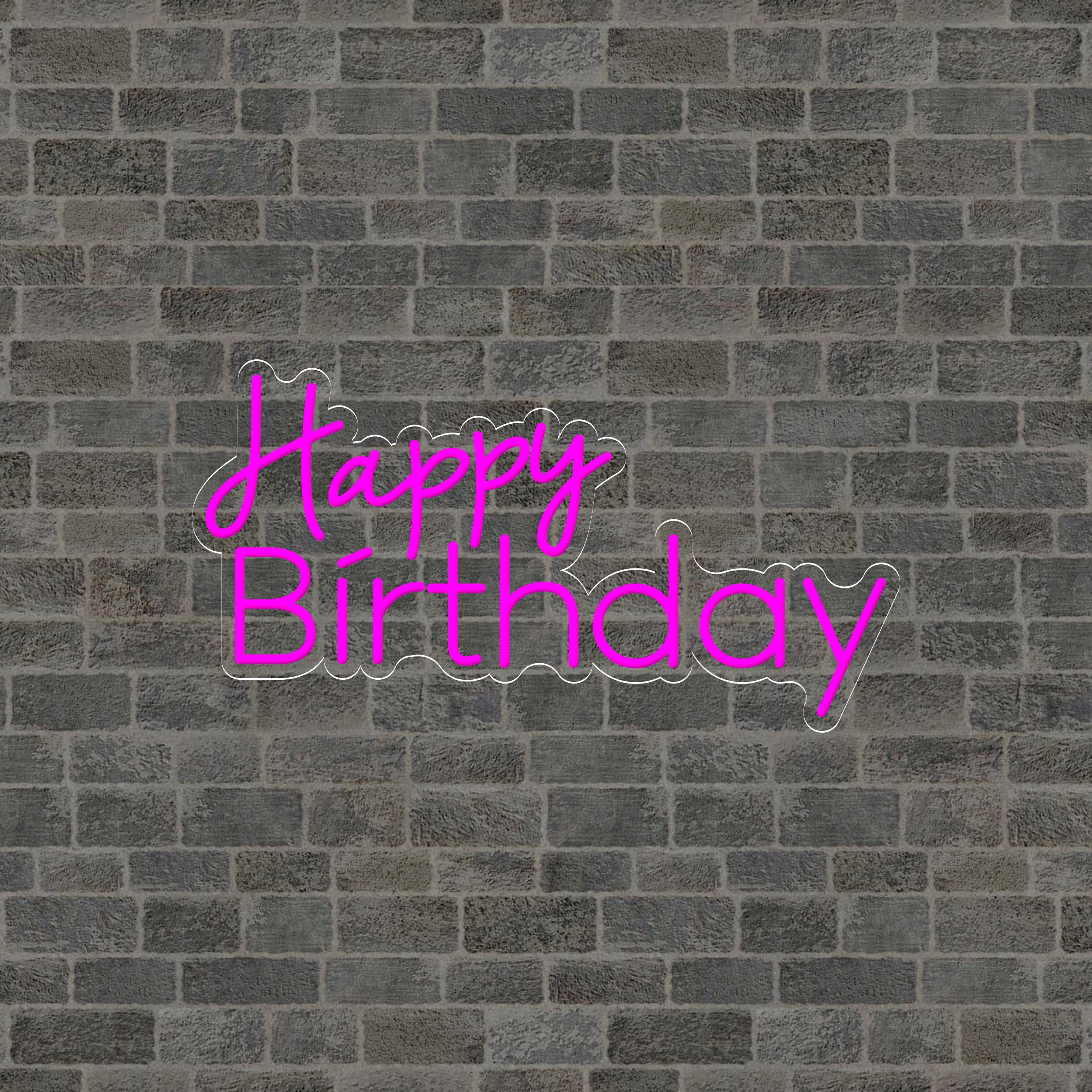 Picture of Happy Birthday Neon Sign #3