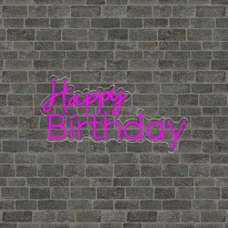 Picture of Happy Birthday Neon Sign #3