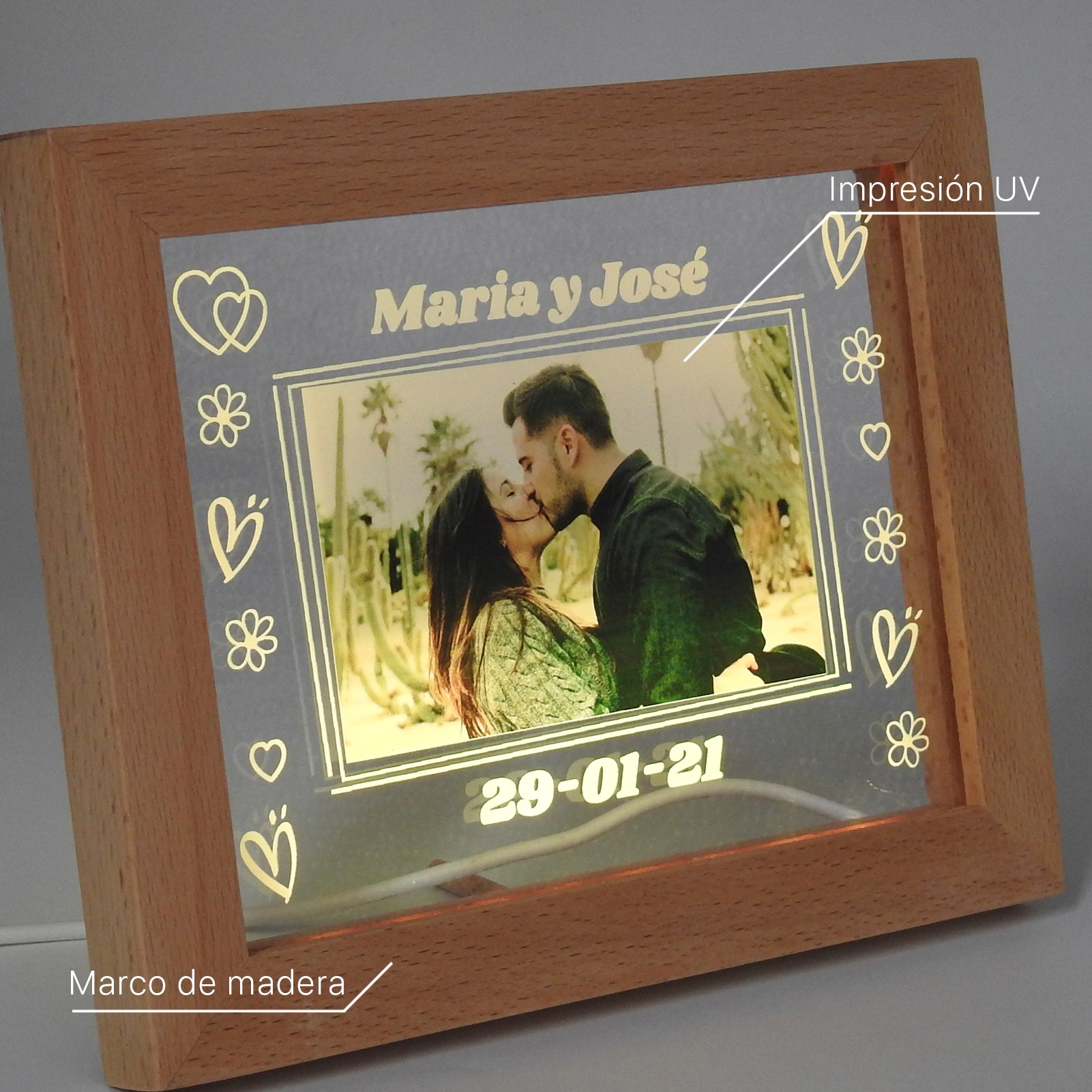 Image de Cadre personnalisable pour couple#4